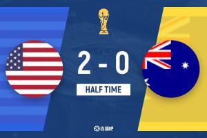美国半场2-0领先澳大利亚，巴洛贡造伯吉斯乌龙，弗里曼进球