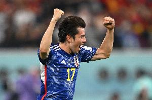 田中碧表示来欧洲踢球旨在参加世界杯，期待与古德蒙松对决