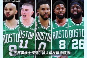 Shams报道：布朗被交易到76人，绿军下赛季首发阵容预测....