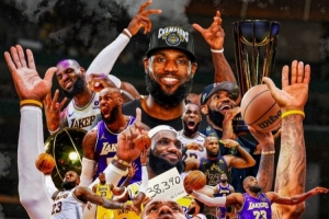 八年岁月！ESPN发布海报纪念詹姆斯在湖人队的辉煌生涯：此行确实精彩