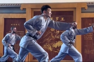 孙铭徽与凯尔登·约翰逊同在少林寺修炼 功夫与篮球技艺交流