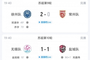 狂飙！无锡盐城激战正酣，常州徐州争霸升级