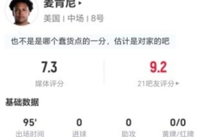 麦肯尼:0射0过人+1关键传球 17丢球权+2解围3抢断+6对抗4成功