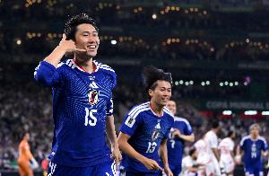 开场仅4分钟！镰田大地创下日本队史世界杯最快进球纪录